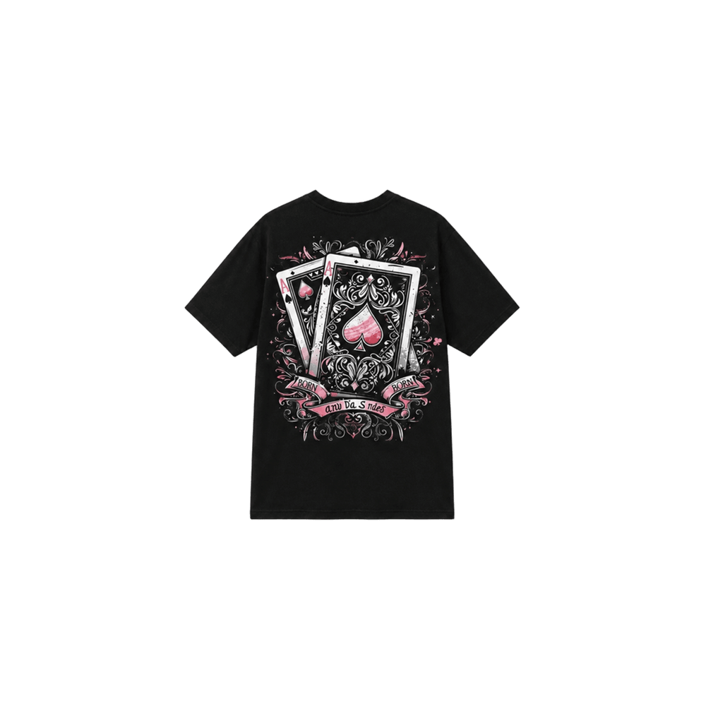 NewKing Pink Ace Black Tee