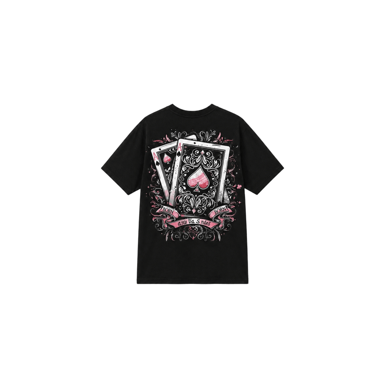 NewKing Pink Ace Black Tee