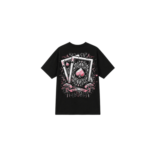 NewKing Pink Ace Black Tee