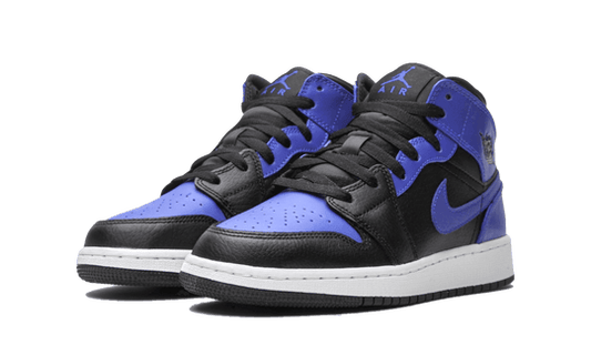 Air Jordan 1 Mid Hyper Royal Tumbled Leather