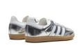 Adidas Samba OG Silver Metallic Cracked Leather (Women's)