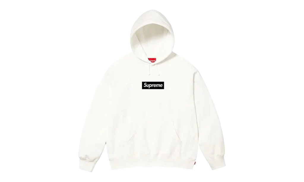 Supreme Paris Anniversary Box Logo Hoodie White