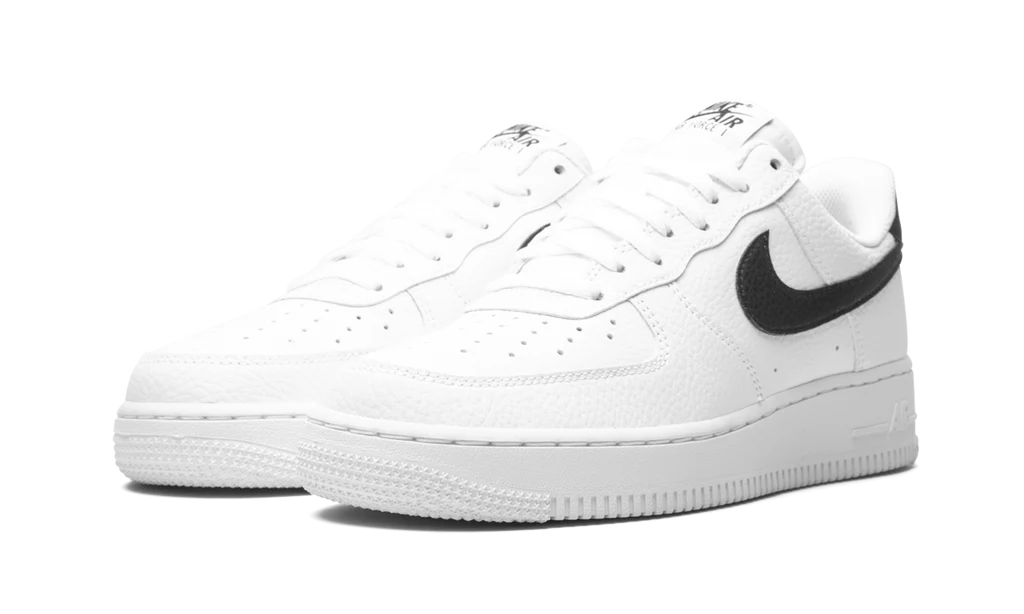 Nike Air Force 1 Low '07 White Black Pebbled Leather