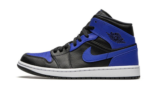 Air Jordan 1 Mid Hyper Royal Tumbled Leather