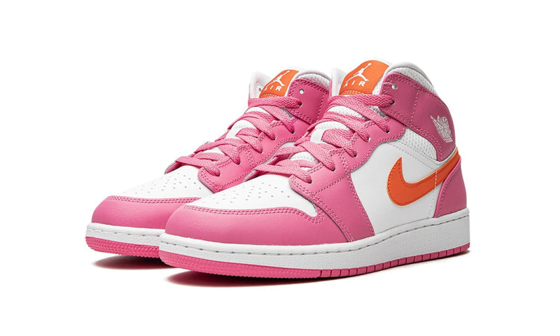 Air jordan 1 discount mid femme orange