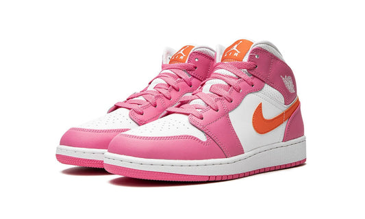 Air Jordan 1 Mid Pinksicle Safety Orange (GS)