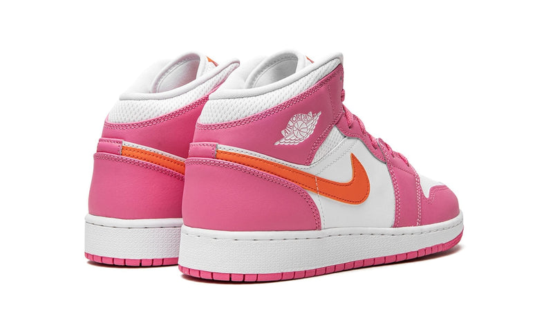 Air Jordan 1 Mid Pinksicle Safety Orange GS Newking Store