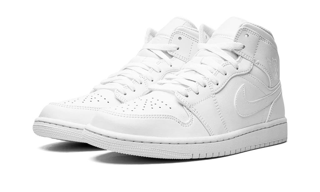 Air Jordan 1 Mid Triple White
