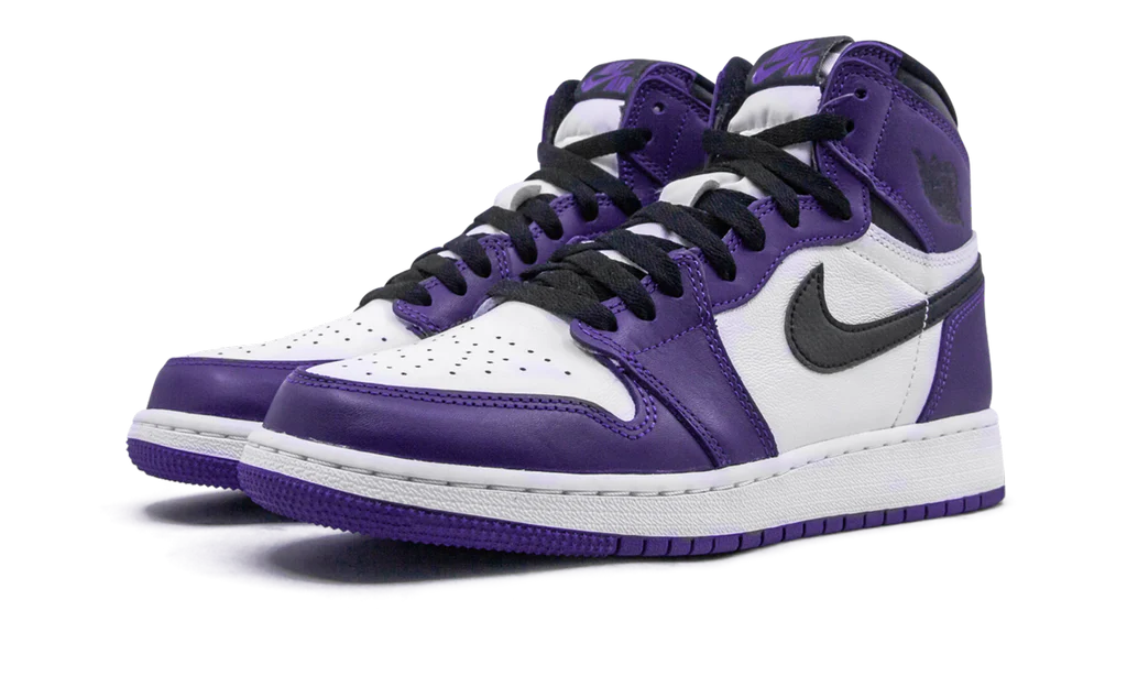 Air Jordan 1 Retro High Court Purple White (GS)