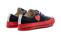 Converse Chuck Taylor All Star 70 Ox Comme des Garcons PLAY Black Red Midsole