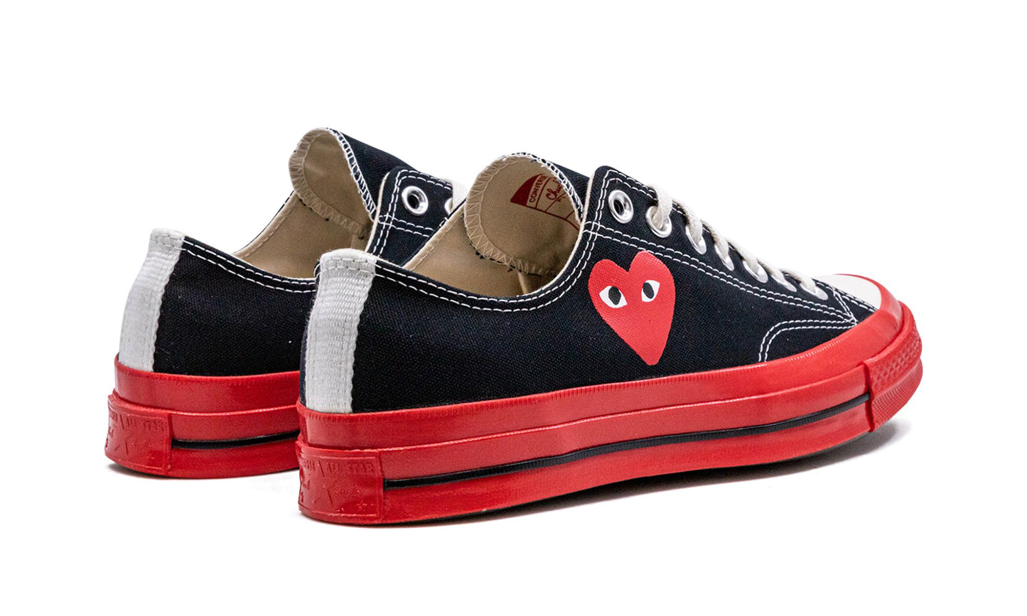 Converse Chuck Taylor All Star 70 Ox Comme des Garcons PLAY Black Red Midsole