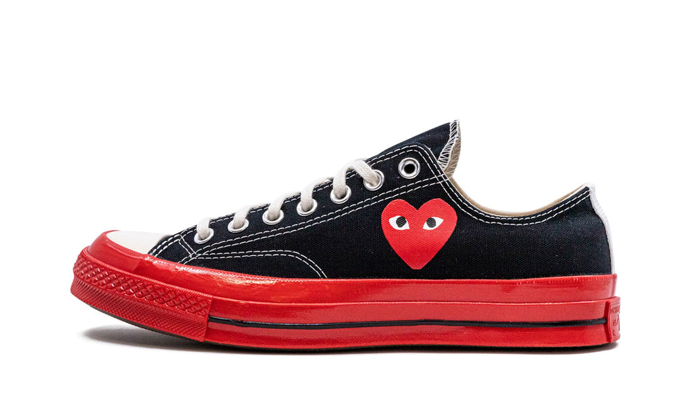 Converse Chuck Taylor All Star 70 Ox Comme des Garcons PLAY Black Red Midsole