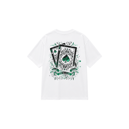 NewKing Green Ace White Tee