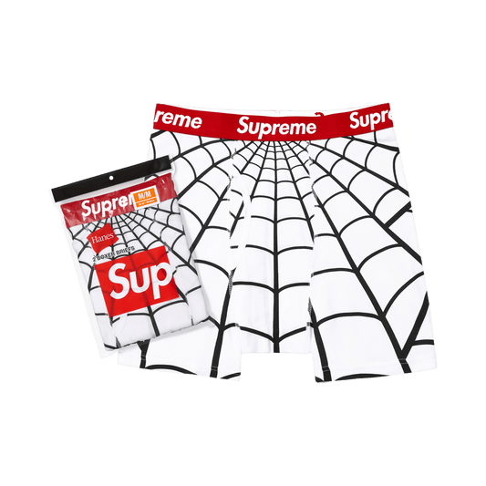 Supreme x Hanes Spider-Man Boxer Briefs (2 Pack) White