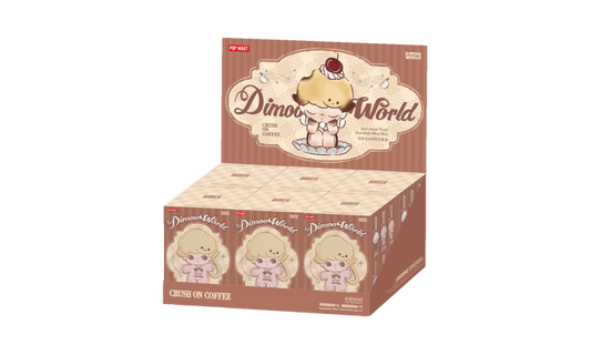 Pop Mart DIMOO Crush on Coffee Series Plush Keychain Sealed Case