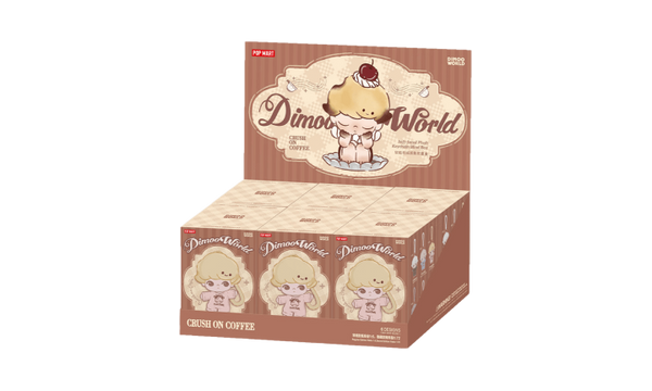 Pop Mart DIMOO Crush on Coffee Series Plush Keychain Sealed Case