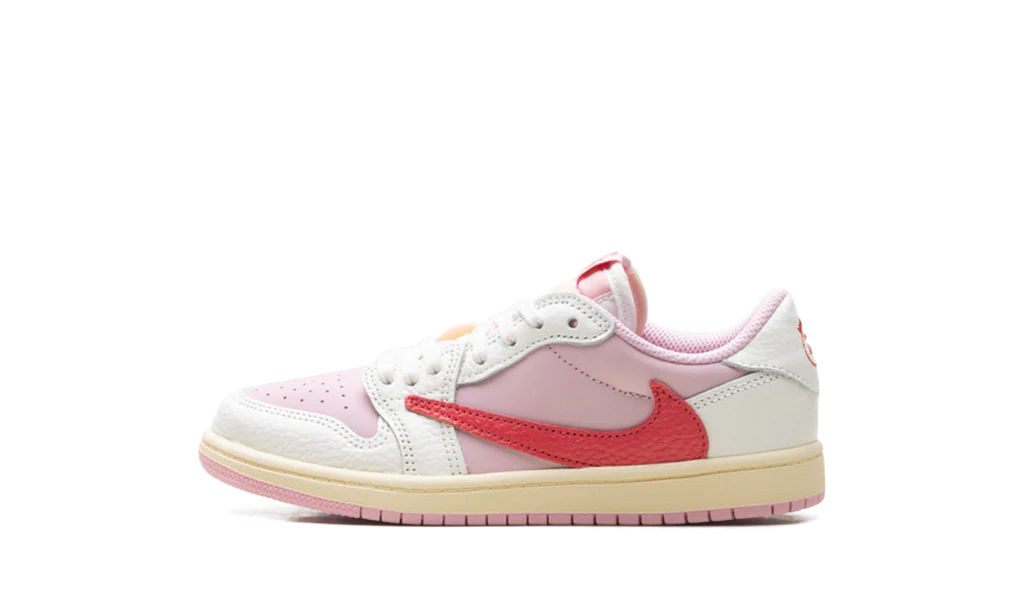 Air Jordan 1 Retro Low OG SP Travis Scott Sail Tropical Pink (PS)