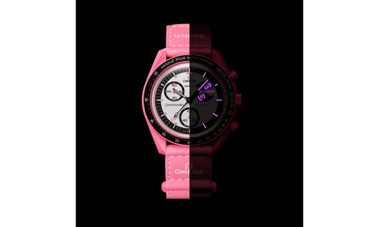 Swatch x Omega Bioceramic Moonswatch Mission to the Pink Moon