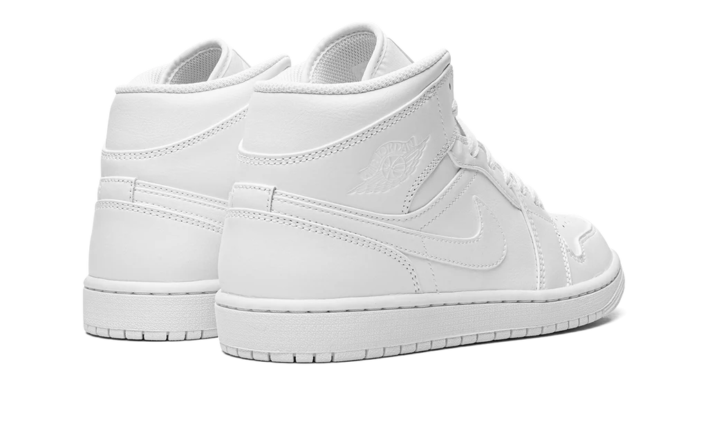 Air Jordan 1 Mid Triple White