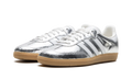 Adidas Samba OG Silver Metallic Cracked Leather (Women's)