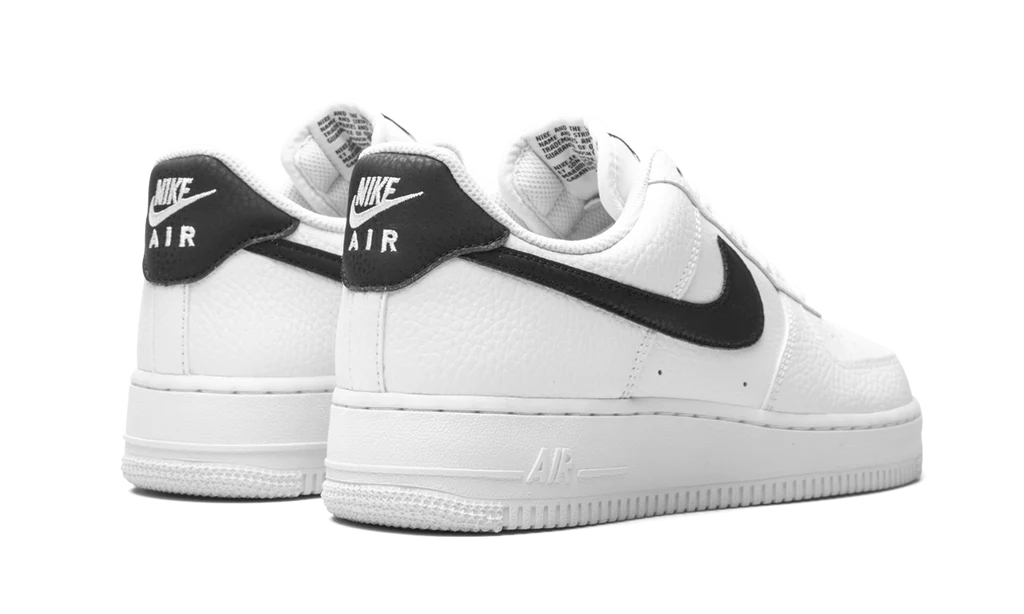 Nike Air Force 1 Low '07 White Black Pebbled Leather