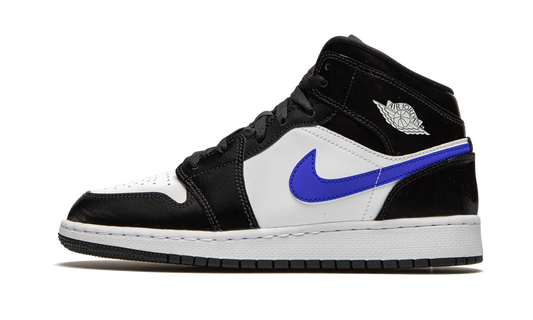 Air Jordan 1 Mid Black Racer Blue White (GS)