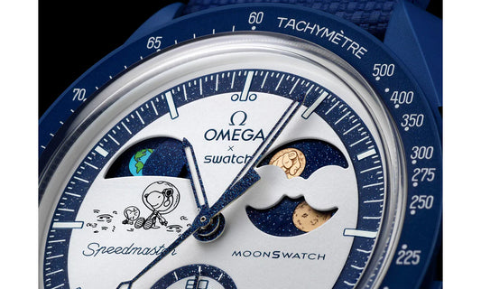 Swatch x Omega Bioceramic Moonswatch Mission To Earthphase Moonshine Snoopy Gold (Hunters Moon)