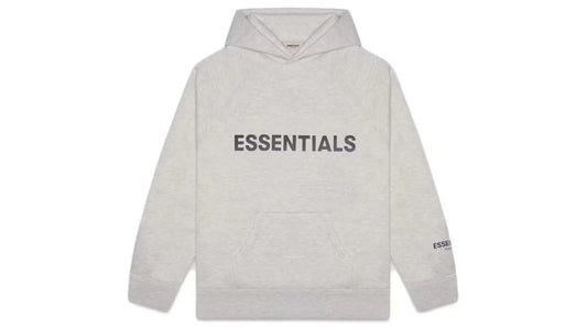 Fear of God Essentials Pullover Hoodie Applique Logo Heather Oatmeal