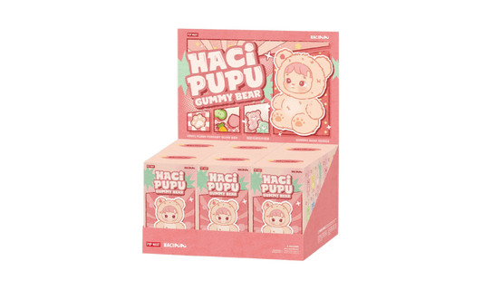 Pop Mart HACIPUPU Gummy Bear Series Vinyl Plush Pendant Sealed Case (6 Blind Box)