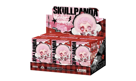 Pop Mart SKULLPANDA Winter Symphony Series Vinyl Face Plush Pendant Sealed Case (6 Blind Box)