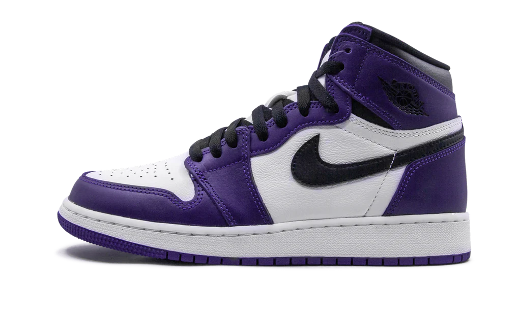 Air Jordan 1 Retro High Court Purple White (GS)
