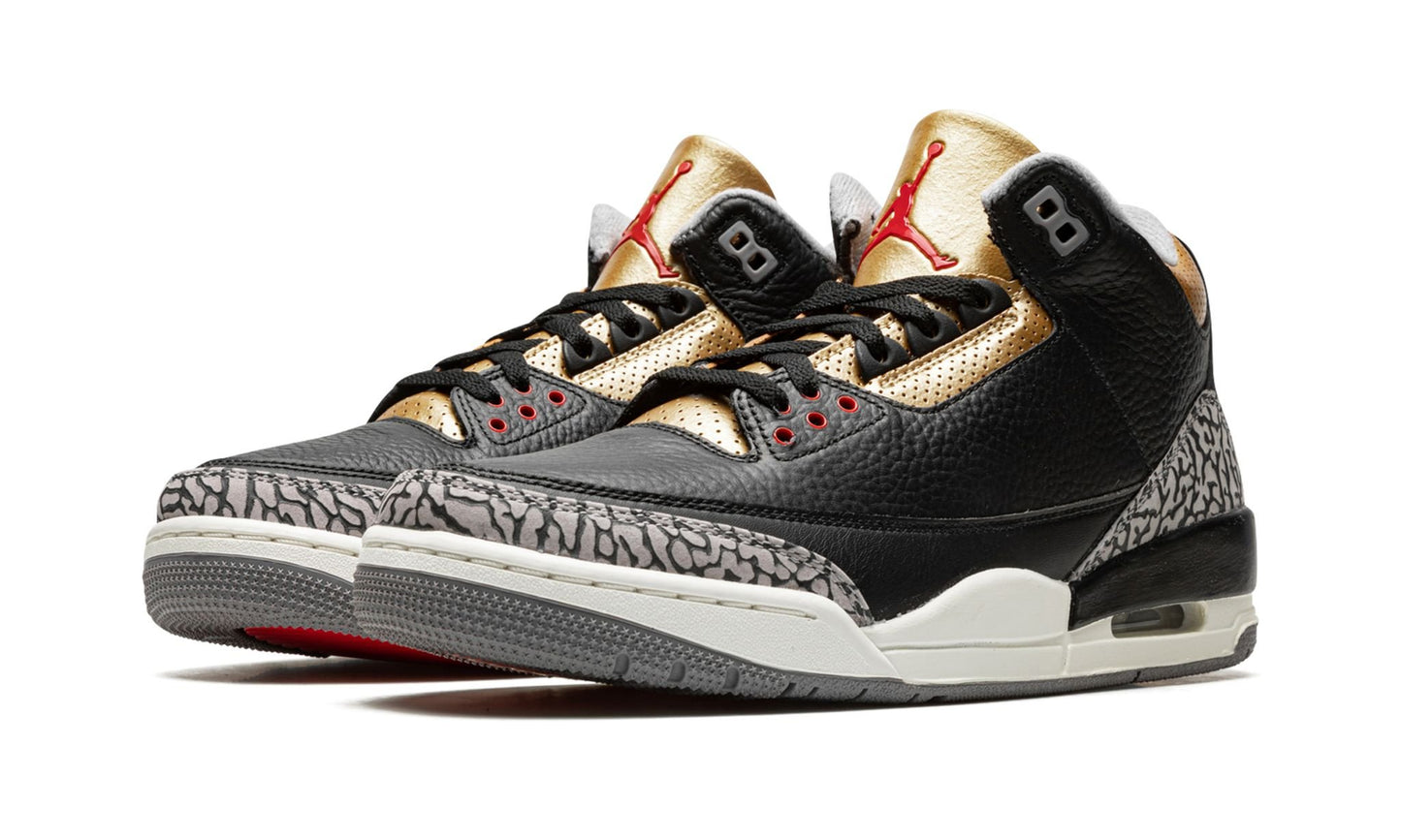 Air Jordan 3 Retro Black Cement Gold (Women's)