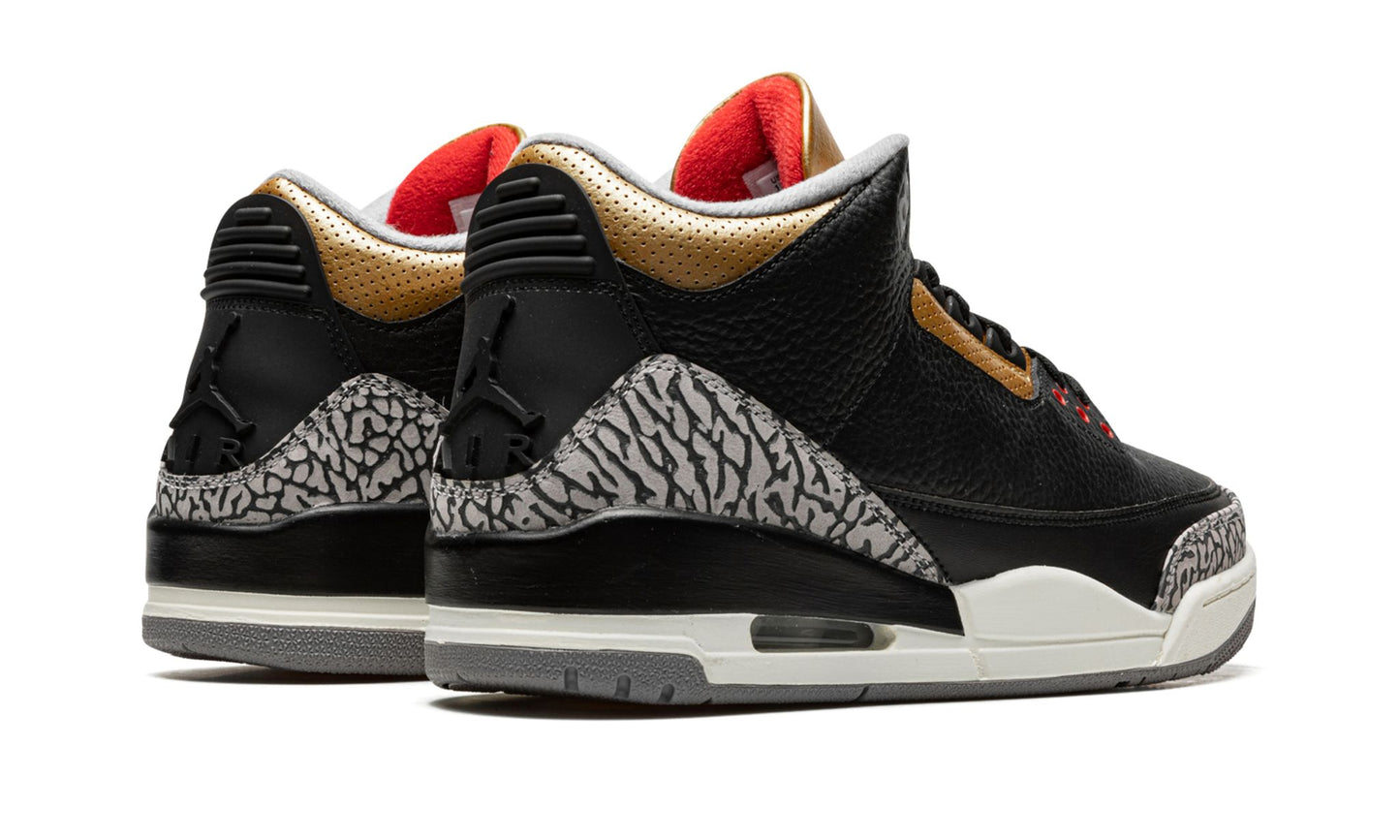 Air Jordan 3 Retro Black Cement Gold (Women's)