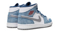 Air Jordan 1 Mid French Blue Fire Red