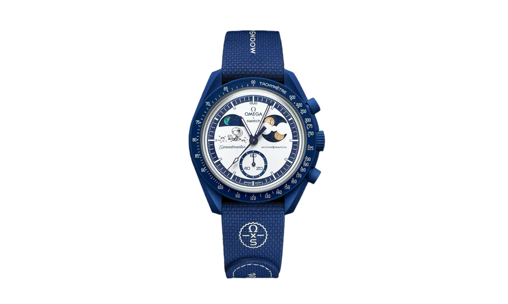 Swatch x Omega Bioceramic Moonswatch Mission To Earthphase Moonshine Snoopy Gold (Hunters Moon)