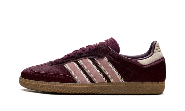 Adidas Samba OG Maroon Sand Strata Pony (Women's)