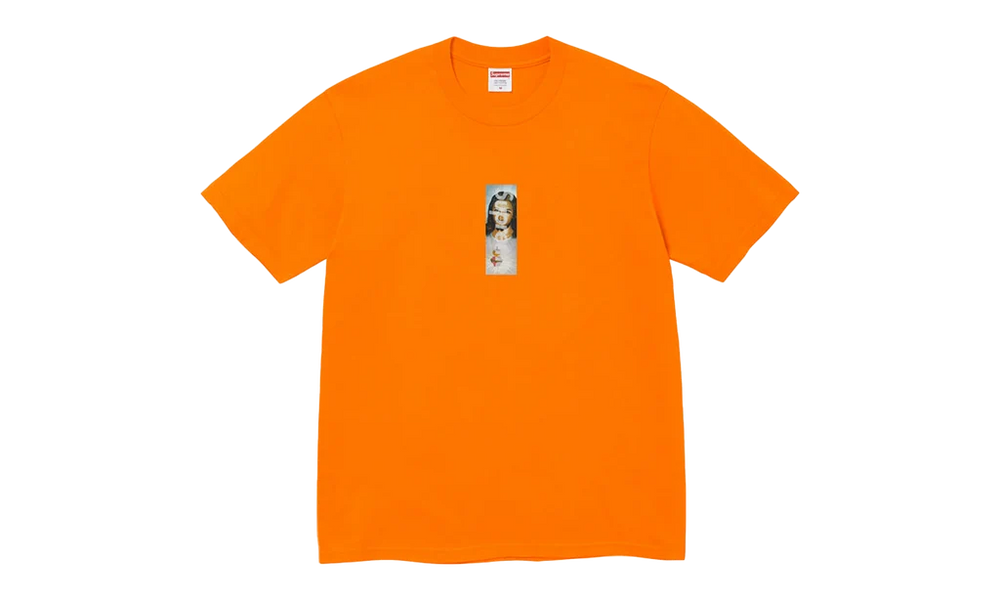 Supreme Prayer Card Box Logo Tee Orange