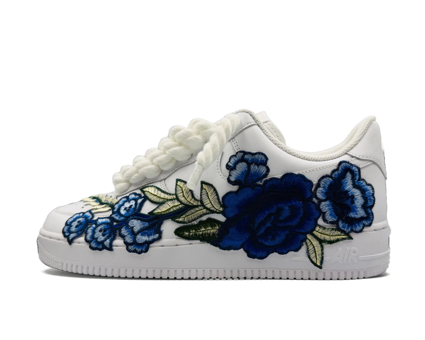 Nike Air Force 1 Low ‘07 White / Blue Rose Rope Laces