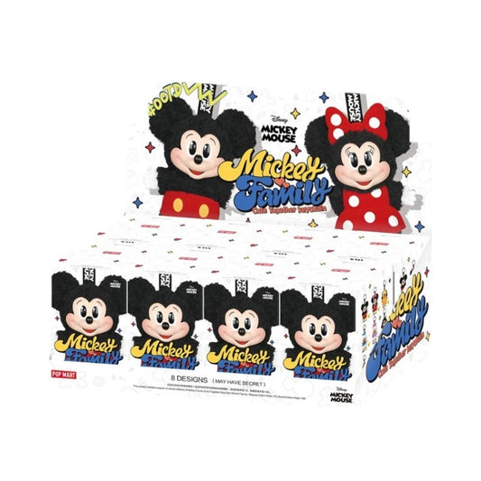 Pop Mart Disney Mickey Family Together Series Plush Keychain Sealed Case (8 Blind Box)