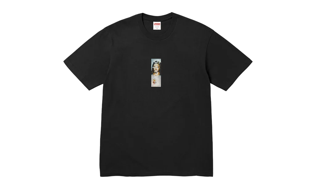 Supreme Prayer Card Box Logo Tee Black