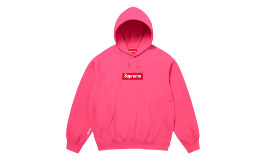 Supreme Box Logo Hooded Sweatshirt (FW25) Magenta