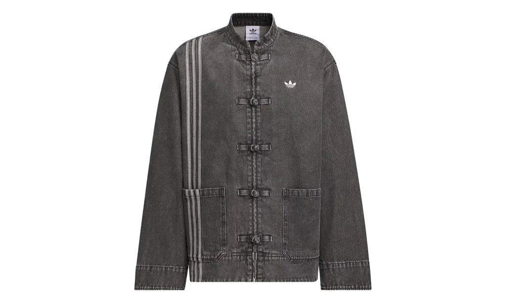 Adidas CTT Oversized Chinese Track Top 3.0 Gender Neutral Jacket (Asia Sizing) Medium Black Denim