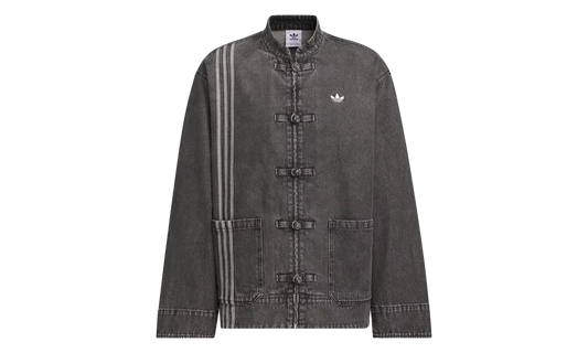 Adidas CTT Oversized Chinese Track Top 3.0 Gender Neutral Jacket (Asia Sizing) Medium Black Denim