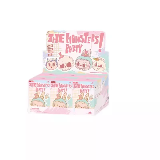 Pop Mart Labubu The Monsters Party Series Reversible Plush Doll Sealed Case (6 Blind Box)