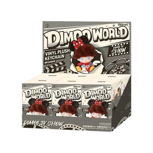 Pop Mart DIMOO World x Disney Series Vinyl Plush Keychain Sealed Case (6 Blind Box)