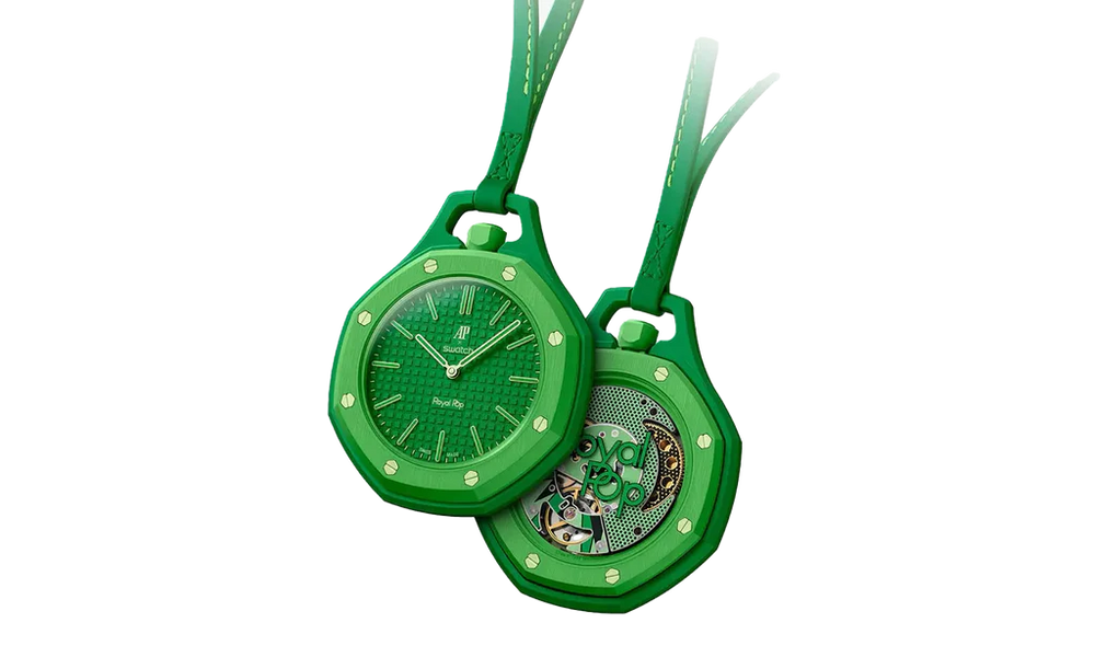 Swatch x Audemars Piguet Bioceramic Royal Pop Green Eight SSX03G100N