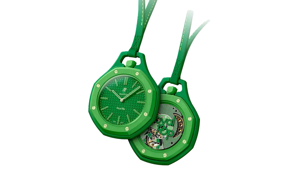 Swatch x Audemars Piguet Bioceramic Royal Pop Green Eight SSX03G100N