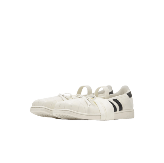 Adidas Superstar Square Toe Ballet JENNIE Off White Black (Women's)