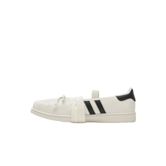 Adidas Superstar Square Toe Ballet JENNIE Off White Black (Women's)