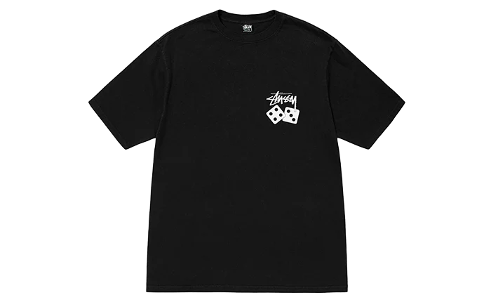 Stussy SS23 Dice Pigment Dyed Tee Black